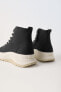 Fabric high-top sneakers