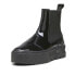 Puma Mayze Chelsea Jelly Round Toe Platform Womens Black Casual Boots 39362602