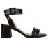 CL by Laundry Blest Block Heels Ankle Strap Womens Black Dress Sandals IT001TXW 8.5, 8.5 M - фото #1