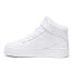 Фото #6 товара Puma Carina Street Mid Perforated Platform Womens White Sneakers Casual Shoes 3