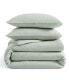Фото #2 товара Pure Washed Linen 3 -Piece Duvet Cover Set, King