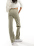 Vero Moda tailored straight leg trouser in stone