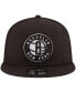 Фото #2 товара Men's Black Brooklyn Nets Official Team Color 9FIFTY Snapback Hat