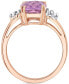 ფოტო #3 პროდუქტის Pink Amethyst (2-7/8 ct. t.w.) & Diamond (1/10 ct. t.w.) Ring in 14k Rose Gold