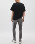 Фото #2 товара Pull&Bear premium skinny jeans in dark grey