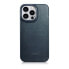 Фото #3 товара Чехол для iPhone 14 Pro Max ICARER из премиальной гранатовой натуральной кожи с магнитной крышкой MagSafe CE Oil Wax Premium Leather