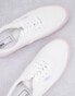 Фото #3 товара ASOS DESIGN plimsolls in white with contrast sole