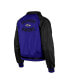 Women's Purple Baltimore Ravens Coaches Raglan Full-Snap Jacket