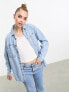 Фото #1 товара New Look oversized denim shirt in blue