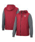 Men's Crimson, Charcoal Oklahoma Sooners Course Herringbone Full-Zip Hoodie