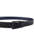 Фото #4 товара Men's Faux Leather Reversible Stretch Carbon Belt