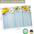 Tischset Blumen auf Holztisch (12er-Set)