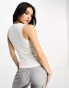 & Other Stories ribbed vest top in white