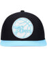 Фото #4 товара Men's Black and Light Blue Philadelphia 76ers Pastel Snapback Hat