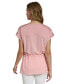 ფოტო #2 პროდუქტის Women's Short-Sleeve Drawstring Top