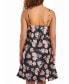 Women's Cyrus Ultra Soft Floral Satin Chemise in Bias Cut Silhouette