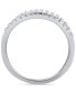 ფოტო #4 პროდუქტის Diamond Multirow Statement Ring (1-1/2 ct. t.w.) in 14k White Gold