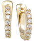 ფოტო #1 პროდუქტის Diamond Huggie Extra Small Hoop Earrings (1/10 ct. t.w.) in 14k Gold, 0.37"