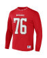 Фото #3 товара Men's NFL X Staple Red Tampa Bay Buccaneers Core Long Sleeve Jersey Style T-shirt