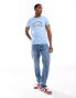 Фото #4 товара Tommy Hilfiger arch logo t-shirt in baby blue