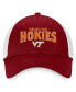 Фото #3 товара Men's Maroon, White Virginia Tech Hokies Breakout Trucker Snapback Hat