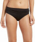 Фото #1 товара Tommy Bahama 293697 Women Solid Bikini Bottom Swimwear Black Size S