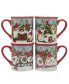Фото #1 товара Christmas Gnomes 16 oz Mugs Set of 4, Service for 4