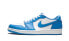 Кроссовки Nike Air Jordan 1 Low SB UNC (Белый, Голубой)