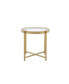 Фото #1 товара Charrot End Table, Gold Finish