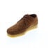 Фото #4 товара Clarks Weaver 26165082 Mens Brown Suede Oxfords & Lace Ups Casual Shoes