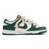 Фото #3 товара Кроссовки мужские Nike Dunk Low Retro кожаные бело-зеленые
