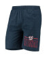 ფოტო #5 პროდუქტის Men's Navy, Red Washington Nationals Meter T-shirt and Shorts Sleep Set