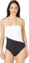 LAUREN RALPH LAUREN Women's 236201 Bandeau One-Piece BLACK Swimsuit Size 6