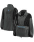 ფოტო #2 პროდუქტის Women's Charcoal Seattle Kraken Popover Packable Half-Zip Jacket