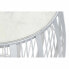 Фото #2 товара Вспомогательный стол DKD Home Decor Белый Мрамор Железо Серебристый (46 x 46 x 41 cm)