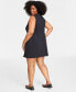 Фото #2 товара Plus Size Double-Weave Sheath Dress, Created for Macy's