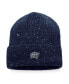 Фото #1 товара Men's Navy Columbus Blue Jackets Authentic Pro Rink Pinnacle Cuffed Knit Hat