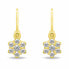 Фото #2 товара Dazzling Girl´s Gold Plated Earrings EA188Y