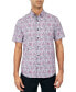 Men's Regular Fit Non-Iron Performance Stretch Paisley Print Button-Down Shirt