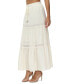 Фото #3 товара Women's Jules Cotton Lace-Trim Tiered Maxi Skirt