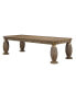 Фото #1 товара Constantine Dining Table, Brown & Gold Finish