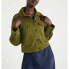 Фото #1 товара Free Assembly Womens Utility Jacket XL Green 100%Cotton Longsleeve Pockets Solid