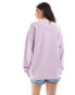 Billabong ride in beach sweatshirt in purple