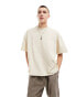 COLLUSION STUDIOS heavyweight oversized t-shirt in washed stone