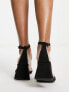 ASOS DESIGN Herin mid block heeled sandals in black