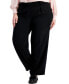 Фото #1 товара Plus Size Tab-Waist Pleated Trousers, Created for Macy's