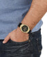 ფოტო #4 პროდუქტის Men's Echo Park Black Leather Strap Watch 42mm