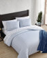 Ticking Stripe Cotton Percale 3 Piece Duvet Cover Set, Full/Queen