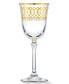 Фото #2 товара Gold-Tone Embellished Red Wine Goblet with Gold-Tone Rings, Set of 4