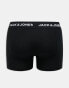 Jack & Jones 5 pack trunks in multi Черный, L - W34 - фото #3